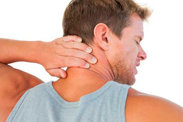 dolor de cuello debido a la osteocondrosis
